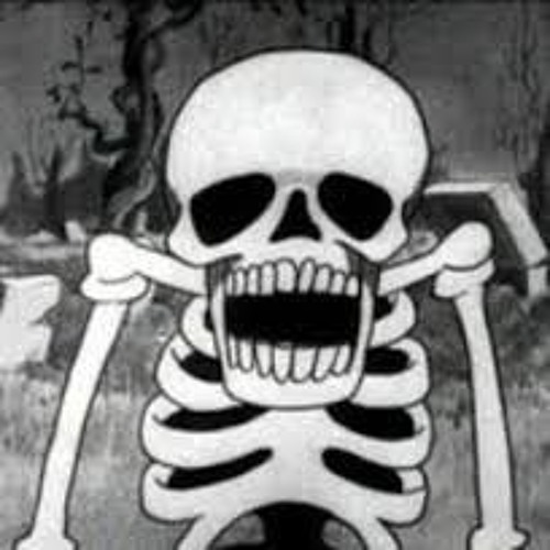 Image of scary skeleton cartoon